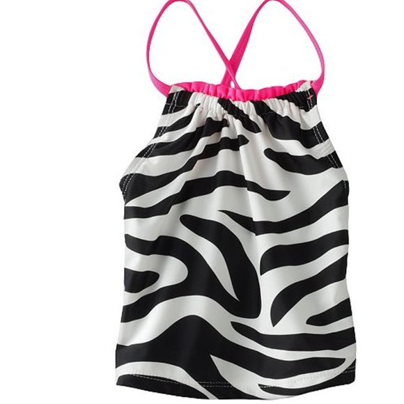 Oshkosh B'gosh Girls 2-PC Bikini & Top Swim Set Zebra UPF 50+ Lined Swim… - Picture 3 of 6